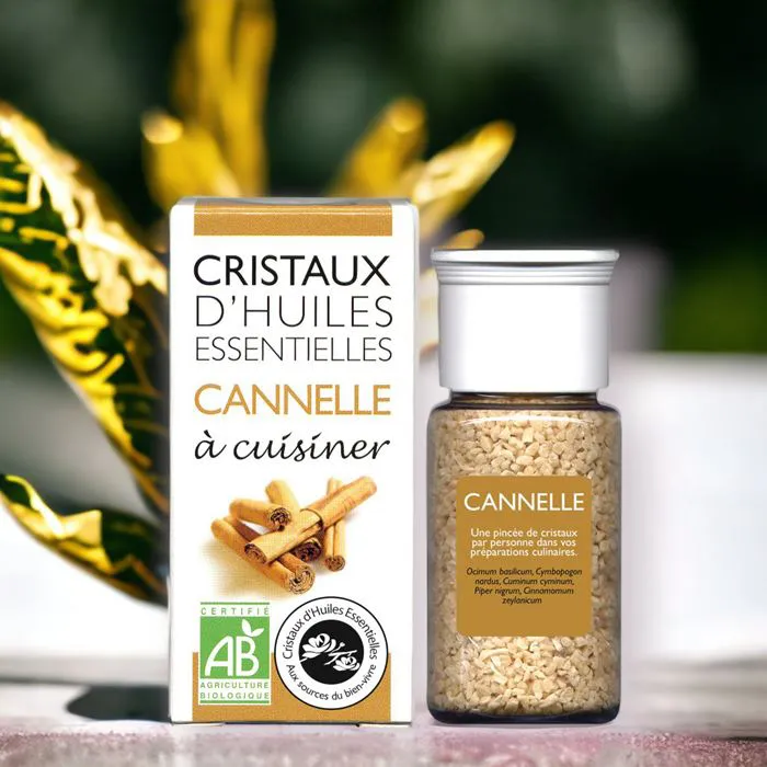 Cristaux d’HE Epice Cannelle Bio DLUO Fin 26