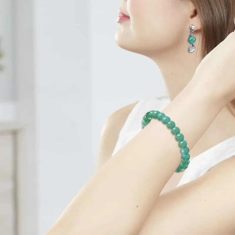 Parure «Quiétude» Aventurine Verte