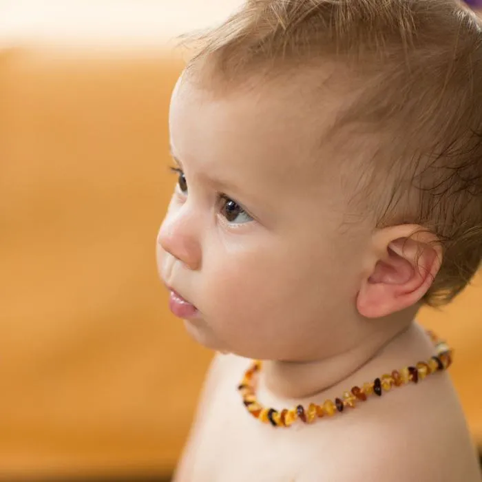 Collier Ambre Bébé Multicolore