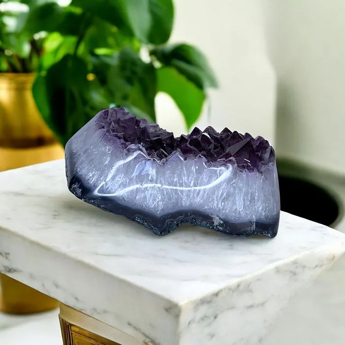 Druse d'Am&eacute;thyste du Br&eacute;sil 913 g