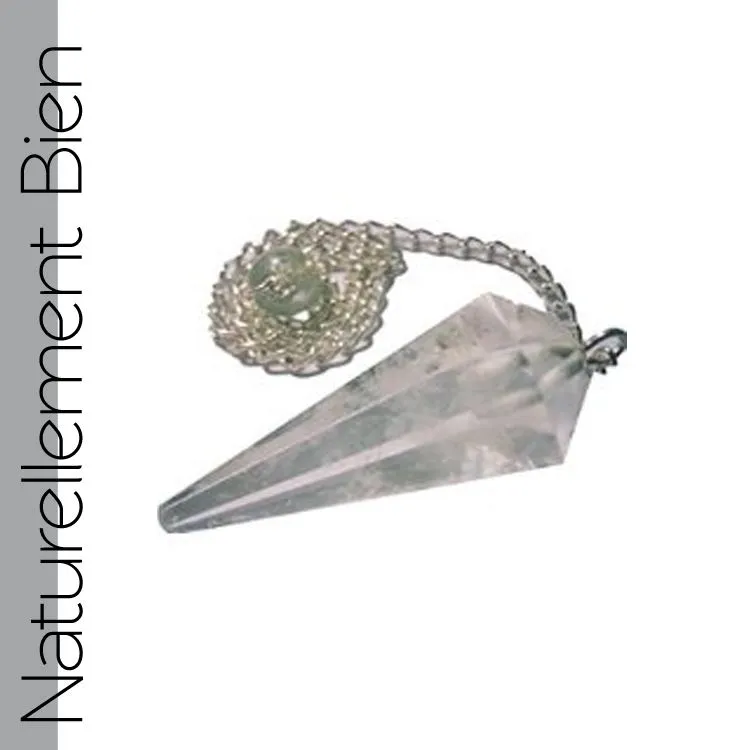 Pendule 6 Facettes Cristal de Roche