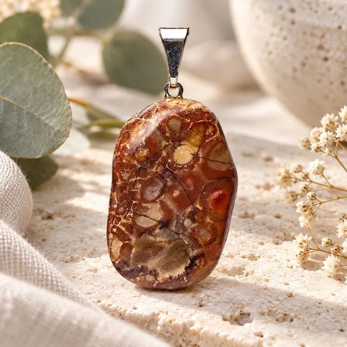Pendentif Jaspe Oeil d'Oiseau