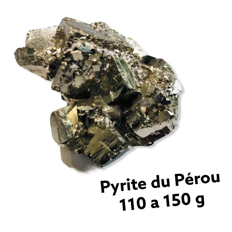 Pyrite Qualité Extra du Pérou 110 à 150 g