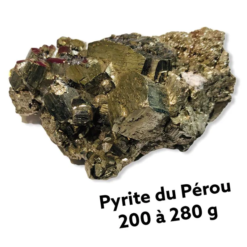 Pyrite Qualité Extra du Pérou 200 à 280 g