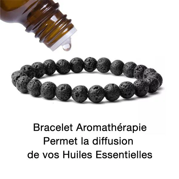 Bracelet Essentiel «Soutien» Pierre de Lave