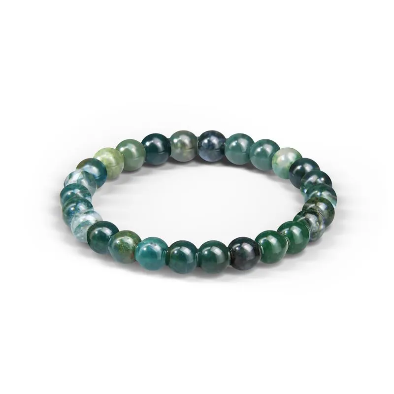Bracelet Essentiel «Confiance en soi» Agate Mousse