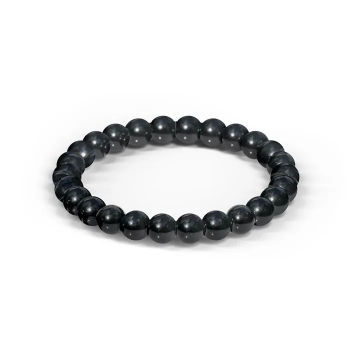 Bracelet Essentiel «Ancrage» Onyx noir 8 mm