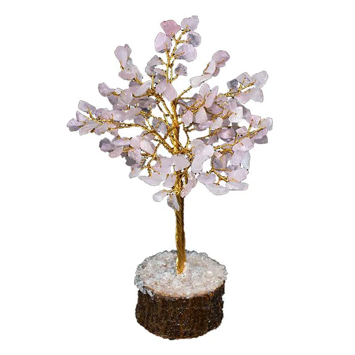 Arbre du Bonheur Quartz Rose 