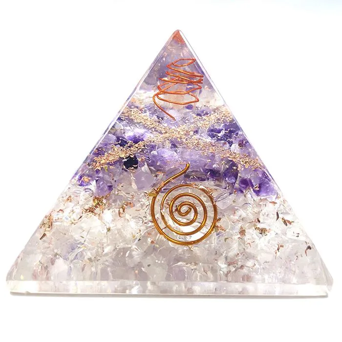 Pyramide Orgonite "Energies Positives" ≈ 8.5 cm