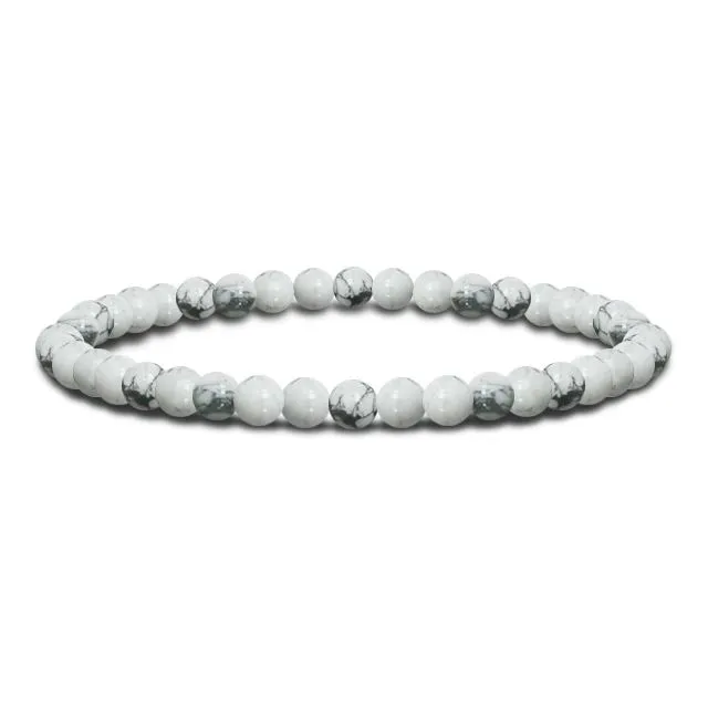 Bracelet Bohème «Performance» Howlite 4 mm