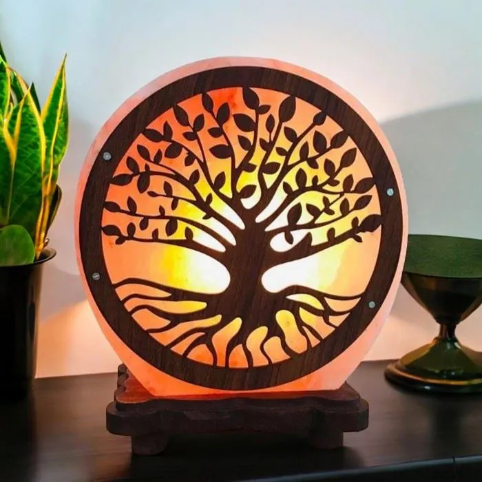 Lampe Sel de l'Himalaya "Arbre de Vie" 4 à 6 Kg