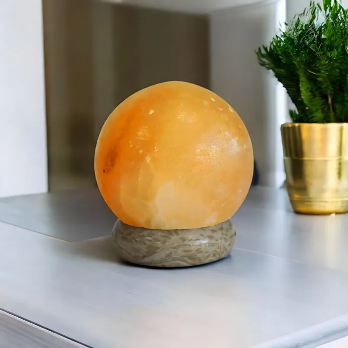 Lampe Himalaya 7 Chakras Bois Clair