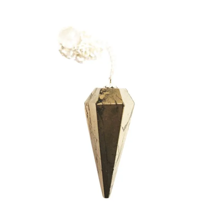 Pendule 6 Facettes Pyrite