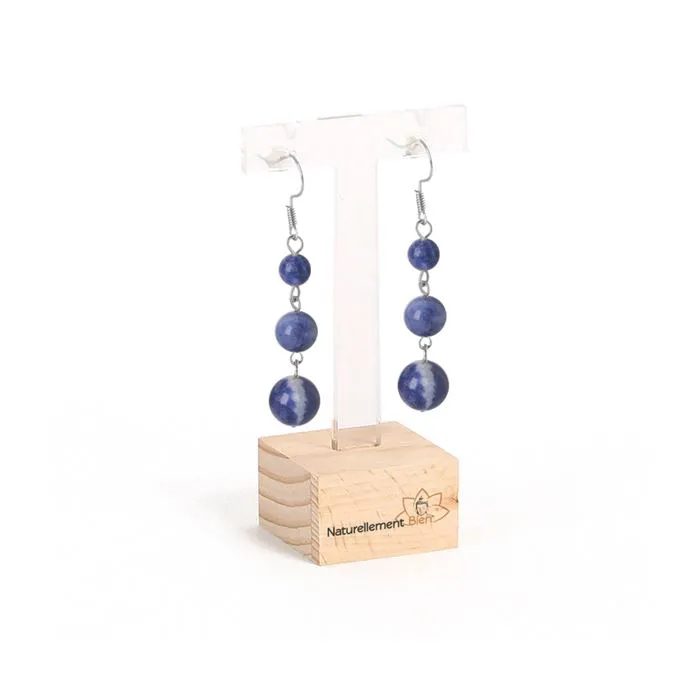 Boucles d’oreilles "Méditation" Sodalite