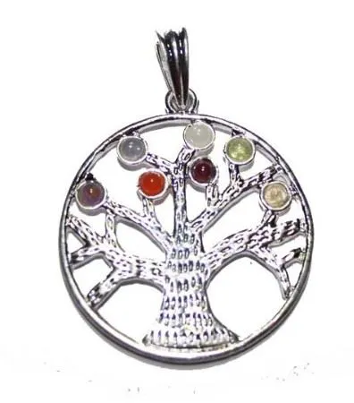 Pendentif 7 Chakras Arbre de vie