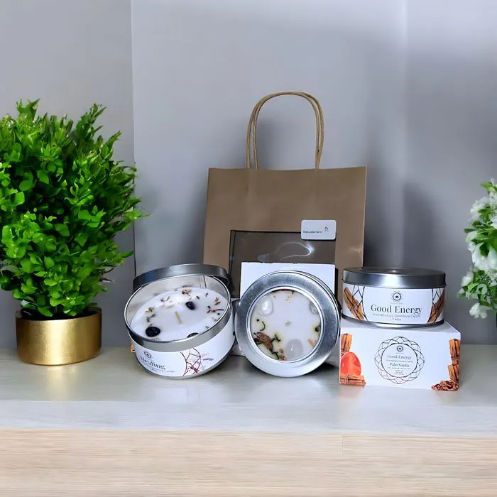 Pochette 3 Bougies Énergétiques Parfumées au choix