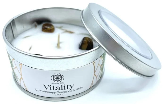 Bougie 'Vitalité' Oeil Tigre & Gingembre 70g