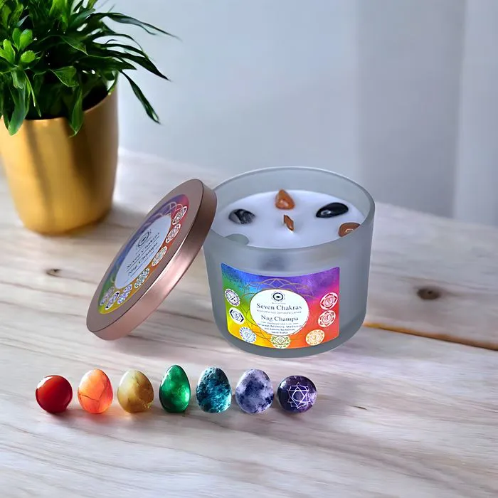 Bougie '7 Chakras' Nag Champa 256g