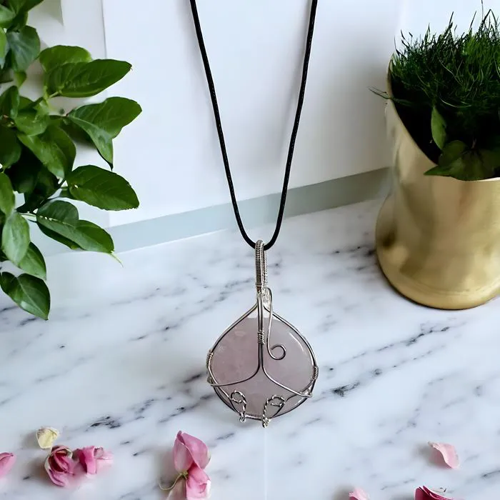 Collier Quartz Rose