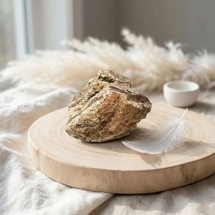 Pierre Brute Bois Fossilis&eacute;