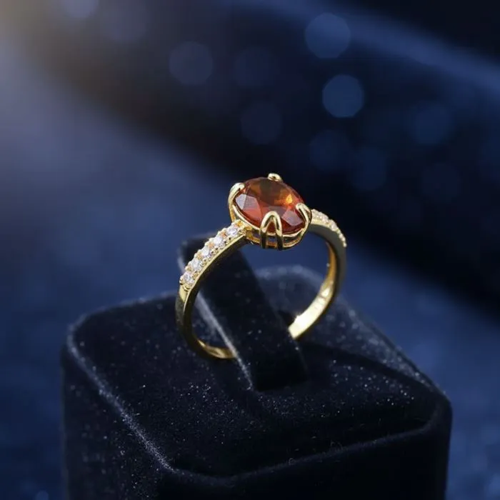 Bague "Éclat Précieux" Grenat