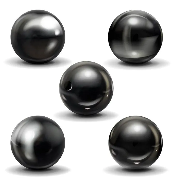 Sachet de 5 perles Onyx Ø 8 mm