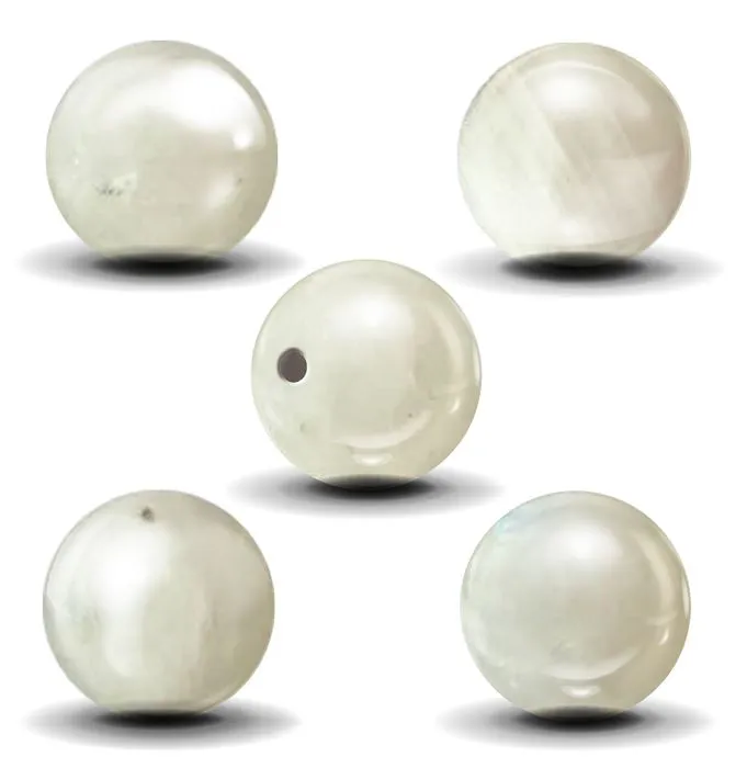 Sachet de 5 perles Péristérite Ø 8 mm