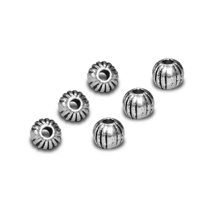 Sachet de 6 perles Rainurées Ø 3 mm