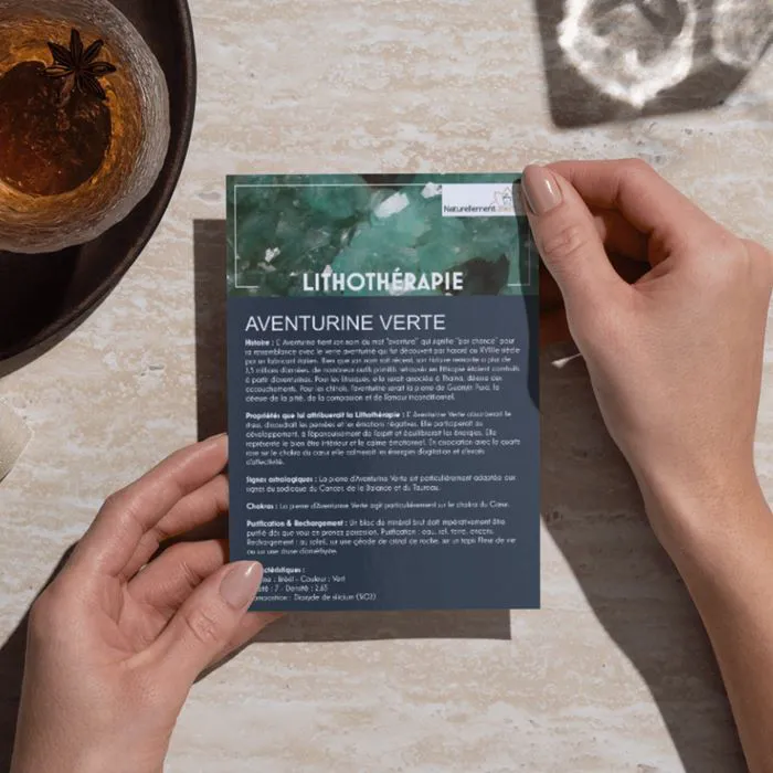 Carte Collection Aventurine Verte