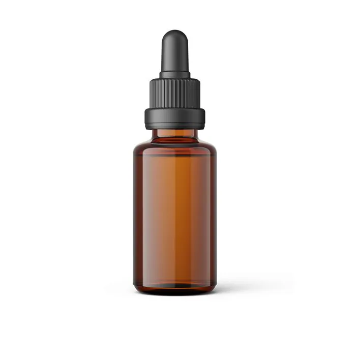 Bouteille ambrée 10 ml & Bouchon compte-gouttes