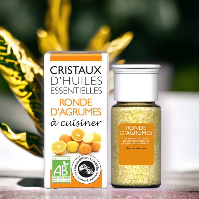 Cristaux d’HE Ronde d'Agrumes Bio