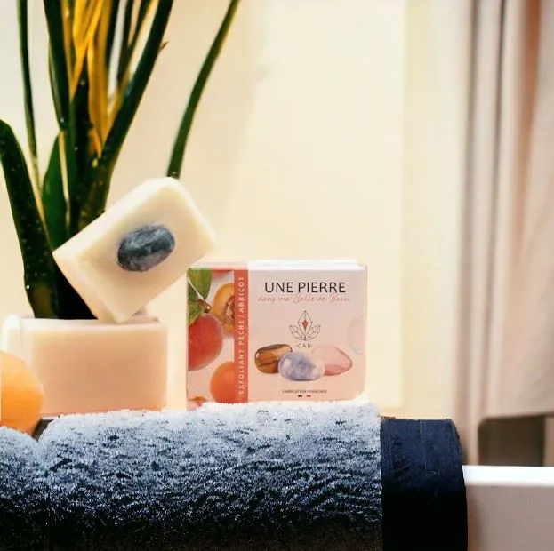 Savon Litho'Pierre Pêche-Abricot Exfoliant