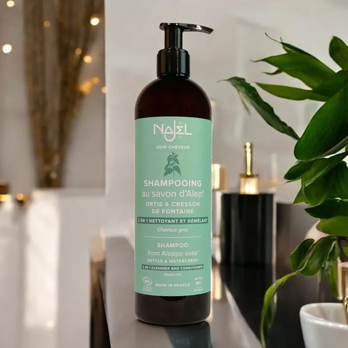 Shampoing au savon d'Alep cheveux gras