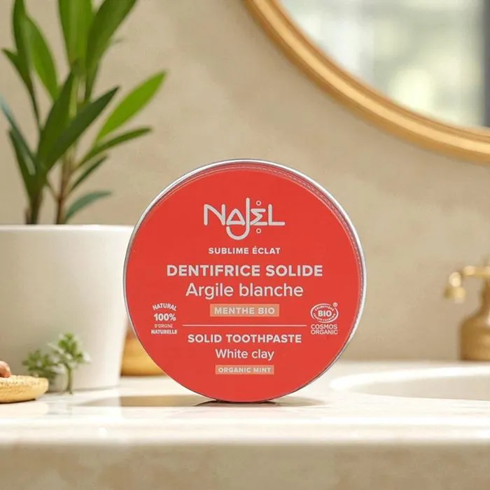 Dentifrice Solide à l'Argile Blanche Bio