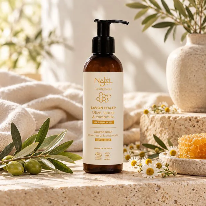 Gel Douche Savon d'Alep & Camomille au Miel