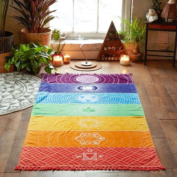 Toile Méditation «7 Chakras»