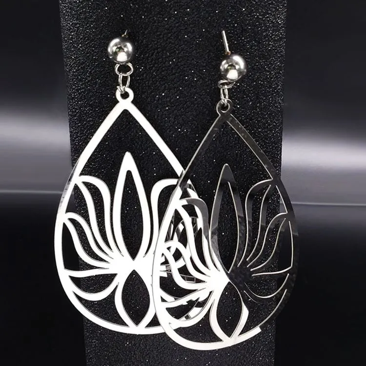 Boucles d'Oreilles Lotus