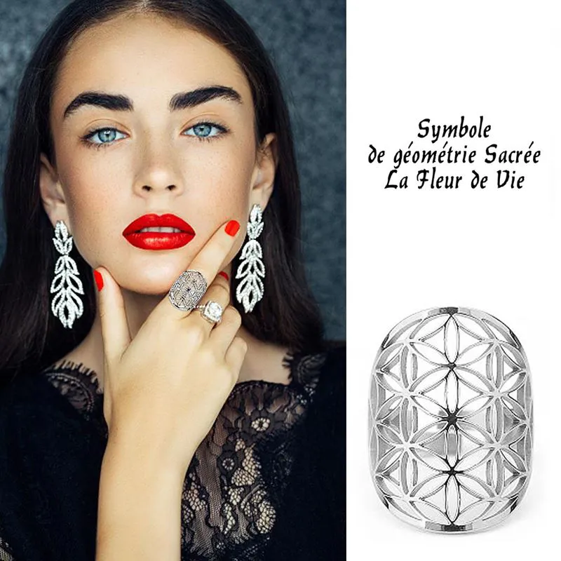 Bague Energétique Fleur de Vie