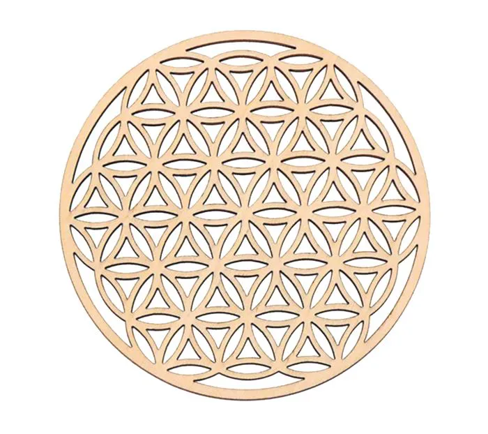 Disque Énergétique Fleur de Vie en bois