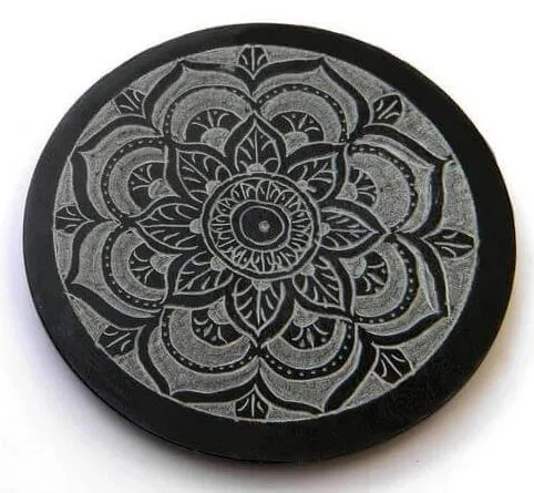 Porte Encens YOGA Pierre Rond 10 cm