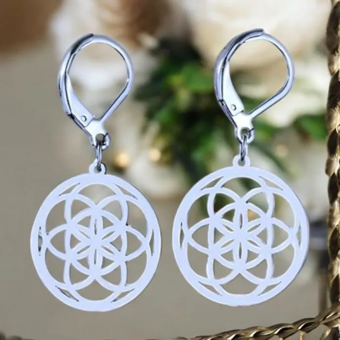 Boucles d'Oreilles Graine de Vie