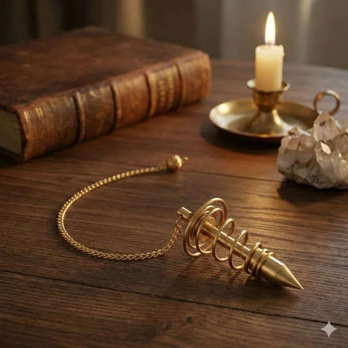 Pendule Spiral&eacute; Bronze