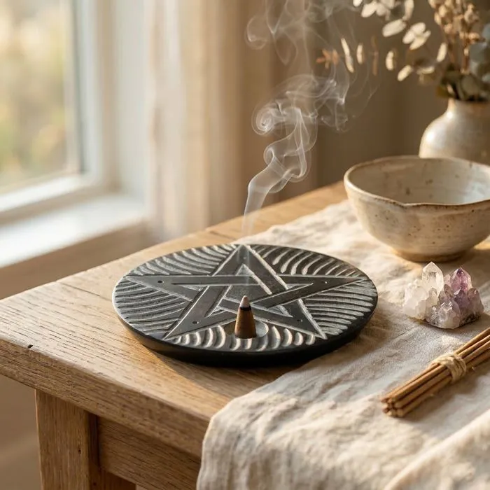 Porte Encens & Cônes "Pentacle"