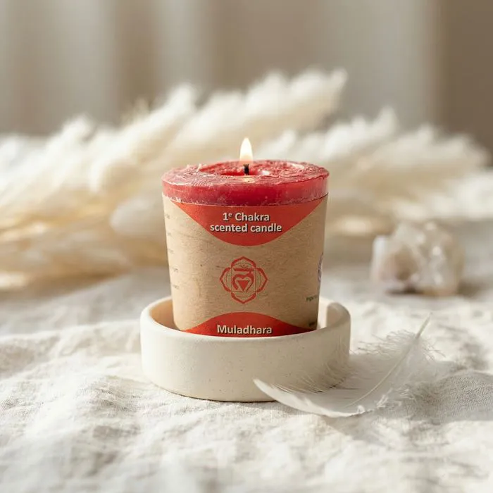 Bougie Votive Parfumée 1er Chakra