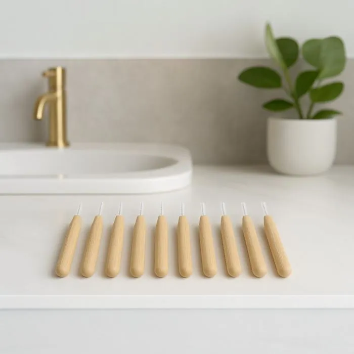 Lot de 10 Brossettes interdentaires Bambou