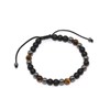 Bracelet Macramé Oeil de Tigre Hématite Onyx 2