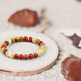 Bracelet Essentiel «Courage» Jaspe Mookaite 2