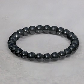 Bracelet Essentiel «Ancrage» Onyx noir 8 mm 2