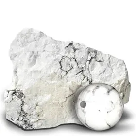 Sachet de 5 perles Howlite Ø 8 mm 2