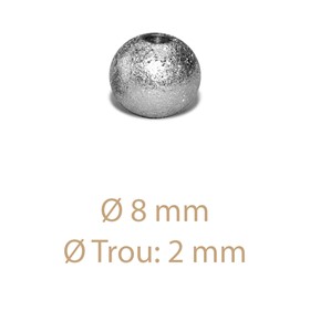 Sachet de 4 perles Diamant Ø 8 mm 2
